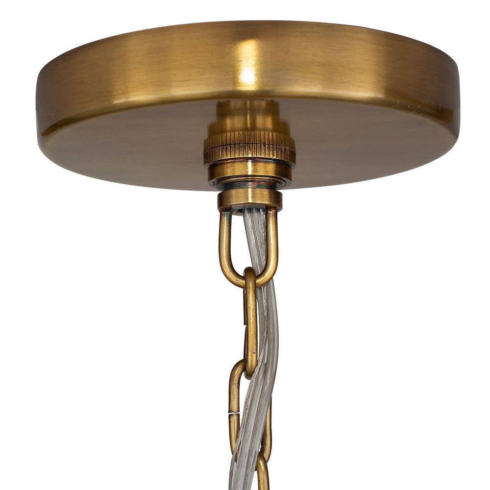 Lemont Hammered Brass Dome Pendant Light