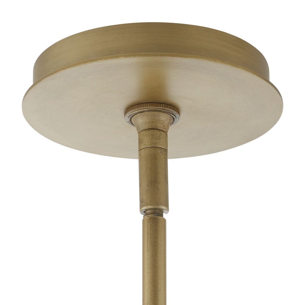 Valencia Gold Oval Six Light Pendant Fixture