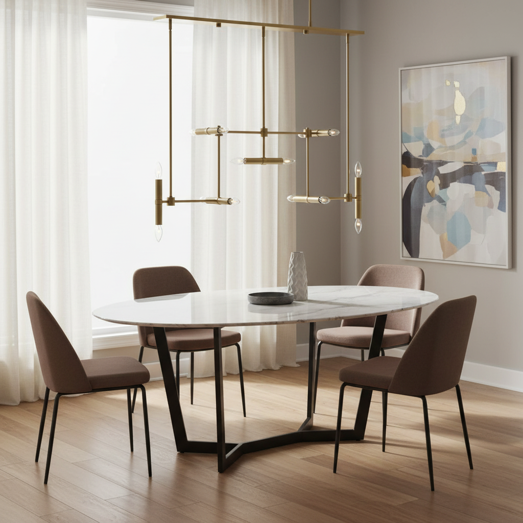 Cadre Linear Fourteen Light Brass Pendant Fixture